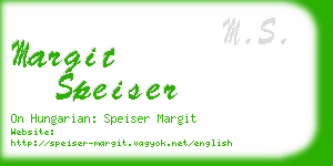 margit speiser business card